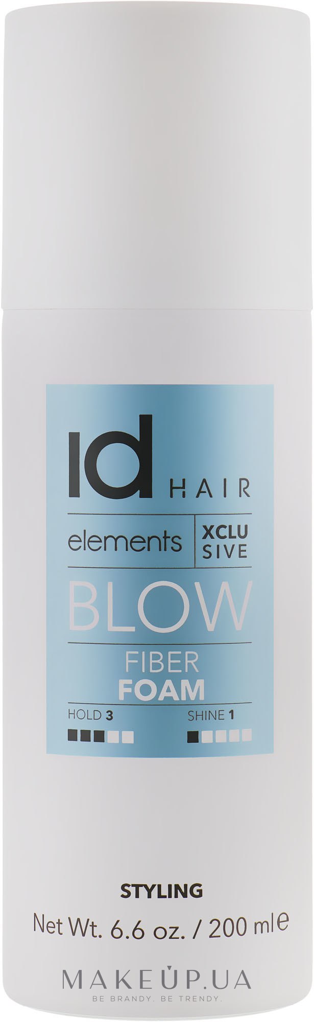 Волоконний мус для укладання волосся феном - idHair Elements Xclusive Fiber Foam — фото 200ml