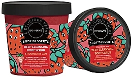 Парфумерія, косметика Скраб для тіла - Sersanlove Body Desserts Deep Cleansing Body Scrub Strawberry