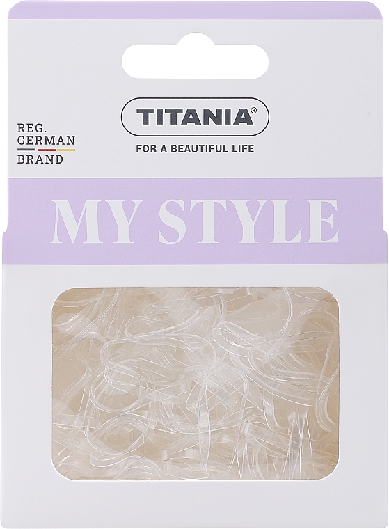 Резинки для волос, эластичные, полупрозрачные, 150 шт - Titania