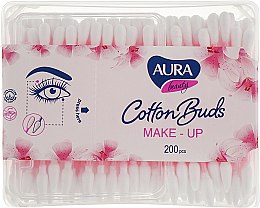 Ватні палички "Aura Beauty" в жовтому пакеті, 200 шт.  - Cotton Club — фото N1