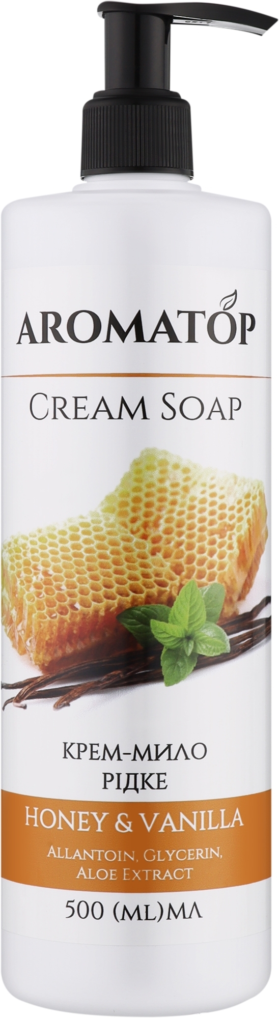 Крем-мыло для рук "Мед-Ваниль" - Aromatop Cream Soap — фото 500ml