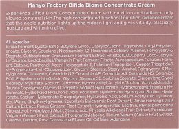 Антивіковий крем з біфідолактокомплексом - Manyo Factory Bifida Concentrate Cream — фото N3