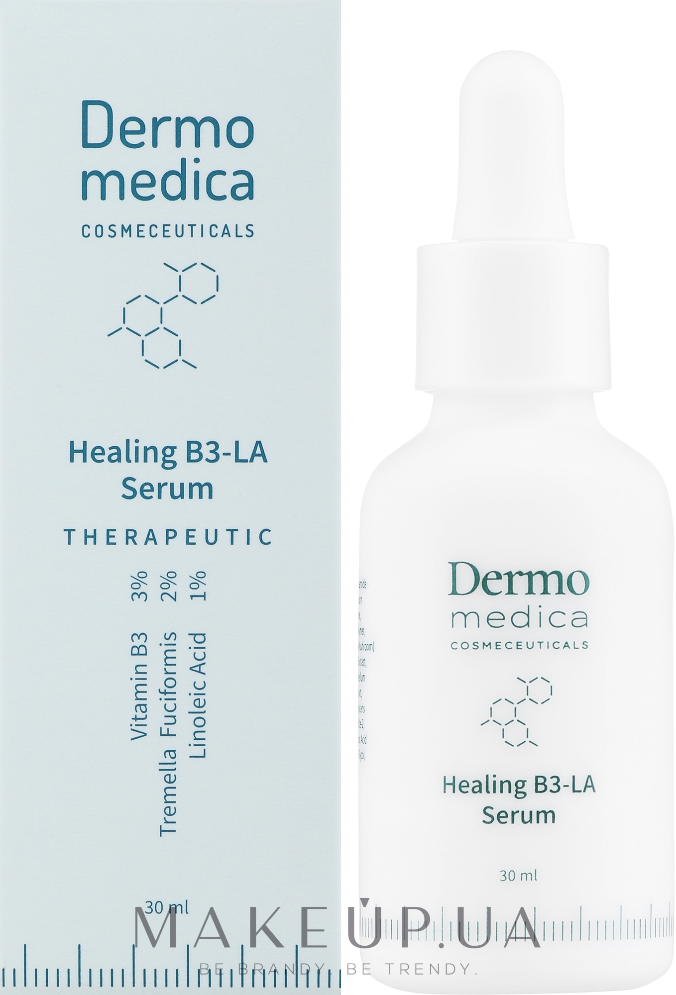 Сыворотка с витамином В3 и линолевой кислотой - Dermomedica Therapeutic Healing B3-LA Serum — фото 30ml