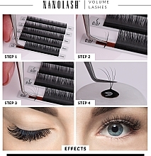 Накладные ресницы C, 0.12 (6-13 мм), mix - Nanolash Volume Lashes — фото N6