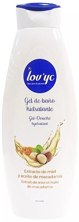 Гель для душа "Мед и масло макадамии" - Lovyc Honey and Macadamia Oil Extract Shower Gel — фото N1