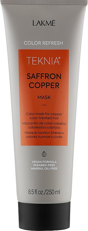 Маска для оновлення кольору мідних відтінків волосся - Lakme Teknia Color Refresh Saffron Copper Mask