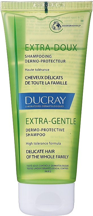 Шампунь защитный для частого применения - Ducray Cheveux Delicats Extra-Doux Shampooing Dermo-Protecteur