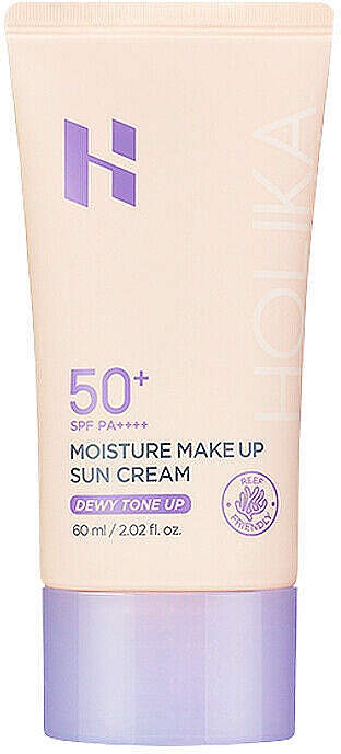 Тонувальний сонцезахисний крем - Holika Holika Moisture Make Up Sun Cream SPF 50+PA++++ — фото N1