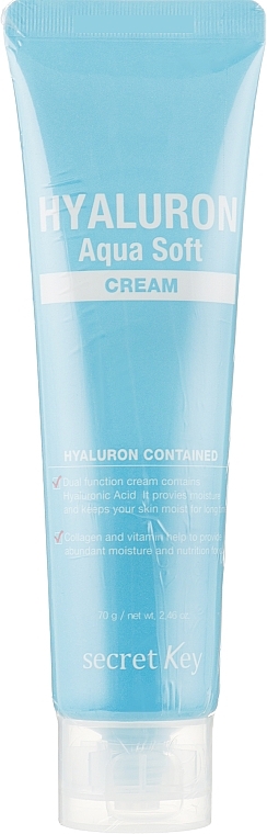 УЦЕНКА Крем гиалуроновый для увлажнения и омоложения - Secret Key Hyaluron Aqua Soft Cream * — фото N1