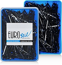 Невидимки для волосся, 50 мм, 300 шт., чорні - Eurostil — фото N1