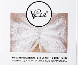 Духи, Парфюмерия, косметика Мочалка для пилинга с ионами серебра - VCee Peeling Bath Butterfly With Silver Ions