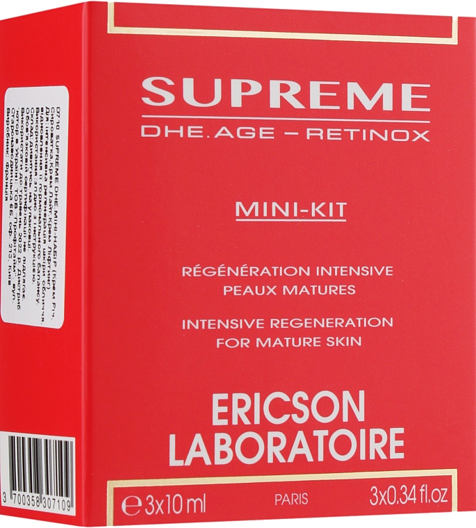 Мини-набор для омоложения кожи - Ericson Laboratoire Mini-Kit Supreme DHE.Age (ser/10ml + cr/10ml + cr/10ml)