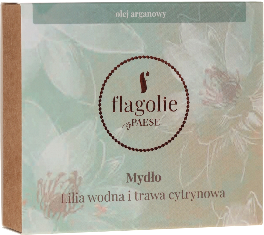 Натуральне мило для рук і тіла "Водяна лілія і лемонграс" - Flagolie by Paese Water Lily And Lemongrass — фото N1