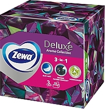 Серветки косметичні з ароматом, тришарові, калейдоскоп, 60 шт. - Zewa Deluxe Box Aroma Collection — фото N1