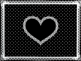 Силіконовий килимок "Серце", чорний - Elisium — фото N1