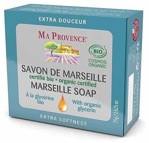 Органическое марсельское мыло "Глицерин" - Ma Provence Marseille Soap Glycerine — фото N1