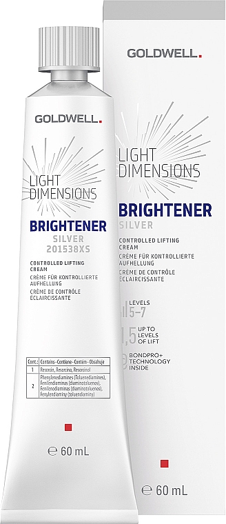 Осветляющая крем-краска для волос - Goldwell Light Dimensions Brightener Silver Levels 5-7 — фото N1