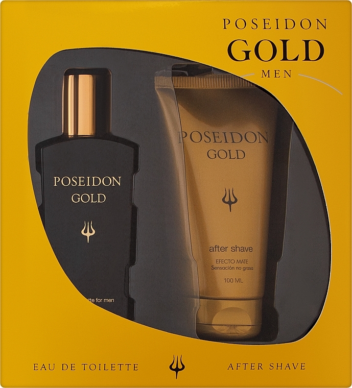 Instituto Español Poseidon Gold - Набор( edt/100ml + after/shave/100ml) — фото N1
