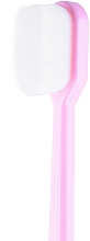Зубна щітка з мікрофібри, м'яка, рожева - Kumpan M04 Microfiber Toothbrush — фото N2