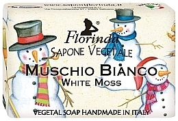 Парфумерія, косметика Рослинне мило - Florinda Special Christmas White Moss Vegetal Soap Bar