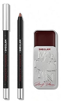 Набор - Sheglam Marilyn Monroe Vintage Lip Duo So Are Regrets (lipstick+lip/pencil) — фото N1