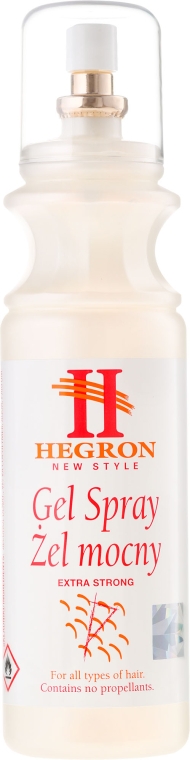 Гель-спрей, суперсильна фіксація - Hegron Gel Spray Extra Strong — фото N3
