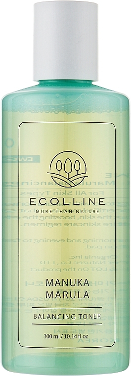 Балансувальний тонер для обличчя з медом манука та олією марули - Ecolline Manuka Marula Balancing Toner — фото N1