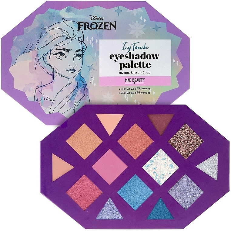 Палетка теней для век - Mad Beauty Disney Frozen Icy Touch Eyeshadow Palette — фото N3