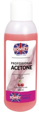 Средство для снятия лака "Вишня" - Ronney Professional Acetone Cherry — фото N2