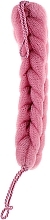 Мочалка для душу масажна з ручками, блідо-рожева - Titania — фото N1