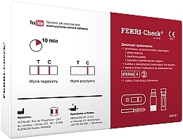 Діагностичний тест на виявлення дефіциту заліза - Lab.Home Ferri-Check — фото N2