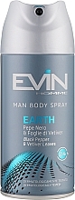 Парфумерія, косметика Дезодорант-спрей "Earth" - Evin Homme Body Spray
