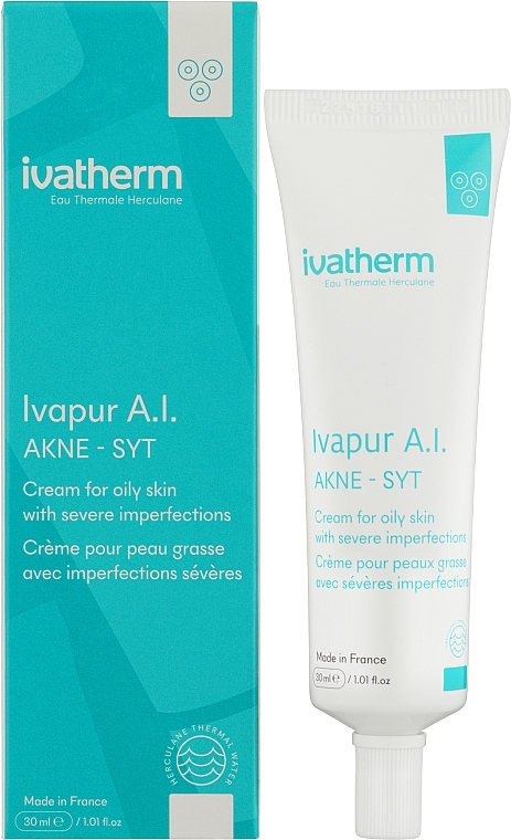 Крем для проблемной кожи с серьезными недостатками и акне «IVAPUR AI» - IVAPUR AI Akne-Syt Cream for oily skin with severe imperfections — фото N2