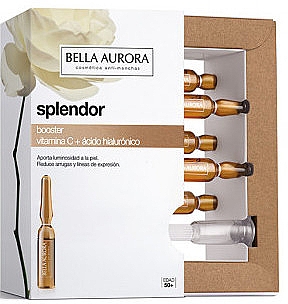 Ампула с гиалуроновой кислотой и витамином С - Bella Aurora Splendor Booster Vitamin C + Hyaluronic Acid Ampoule — фото N2