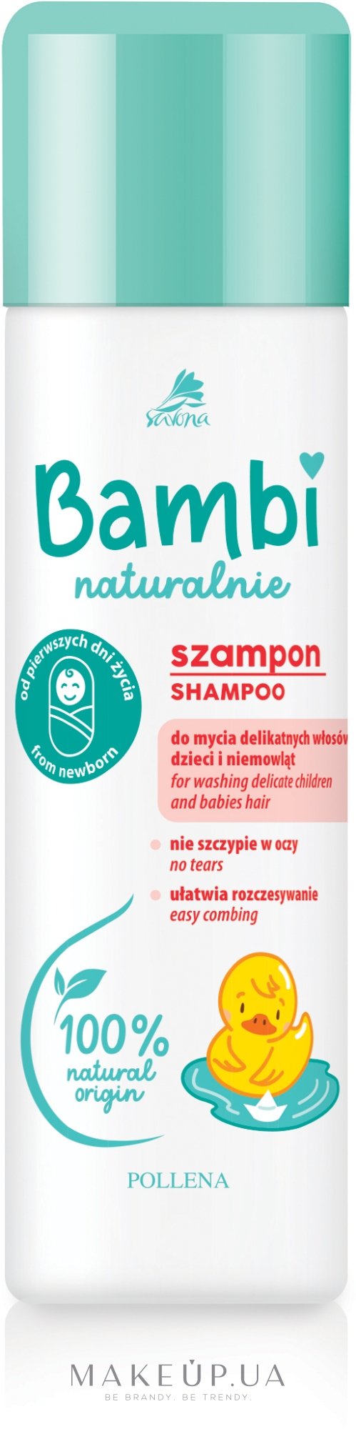 Шампунь для волосся з перших днів життя - Pollena Savona Bambi Naturalnie Shampoo — фото 150ml