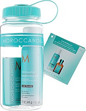 Парфумерія, косметика Подарунковий набір для темного волосся - MoroccanOil Gym Refresh Kit (dry/shm/65ml + oil/25ml + bottle)