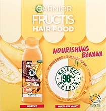 Набір - Garnier Fructis Hair Food Banana (h/shampoo/350ml + h/mask/390ml) — фото N2