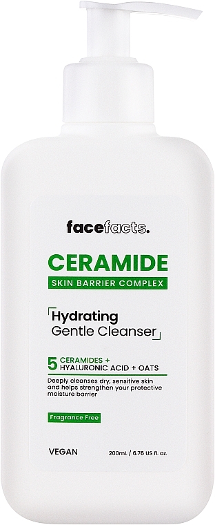 Гель для умывания с керамидами - Face Facts Ceramide Hydrating Gentle Cleanser  — фото N1