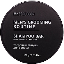 Твердий шампунь для волосся - Mr.Scrubber Men’s Grooming Routine Shampoo Bar — фото N1