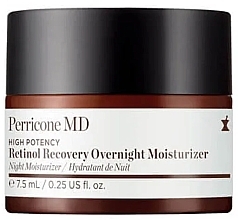 Ультраживильний зволожувальний крем для обличчя - Perricone MD High Potency Retinol Recovery Overnight Moisturizer (міні) — фото N1