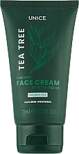 Крем для обличчя з олією чайного дерева - Unice Tea Tree Oil Face Cream Paraben Free — фото N1