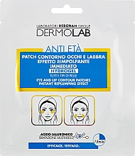 Парфумерія, косметика Патчі для контуру очей і губ - Deborah Dermolab Eye And Lip Contour Patches Replumping Effect