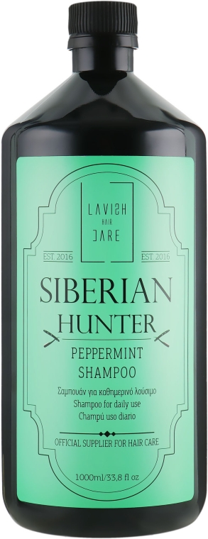 Шампунь для ежедневного использования - Lavish Care Siberian Hunter Peppermint Shampoo — фото N3