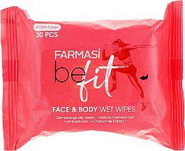 Духи, Парфюмерия, косметика Влажные салфетки для лица и тела "Be Fit" - Farmasi Face & Body Wet Wipes