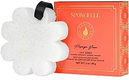 Пінна багаторазова губка для душу "Папая та юдзу" - Spongelle Boxed White Flower Papaya Yuzu — фото N1