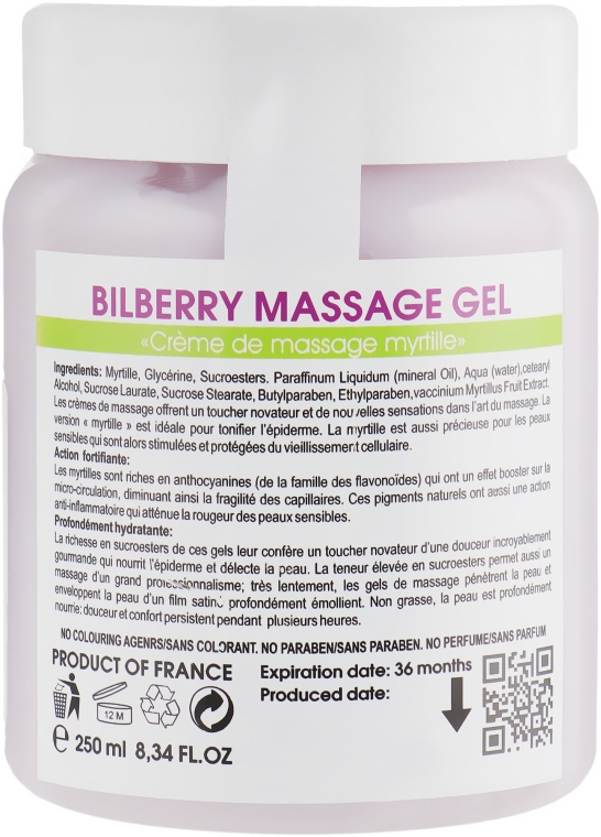 Крем-масло для масажу з чорницею - Biotonale Bilberry Massage Gel — фото N4