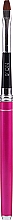 Парфумерія, косметика Пензлик для гелю №6, рожевий - Silcare