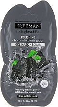 Парфумерія, косметика Маска для обличчя "Чорний цукор" - Freeman Feeling Beautiful Charcoal & Black Sugar Polishing Mask (міні)