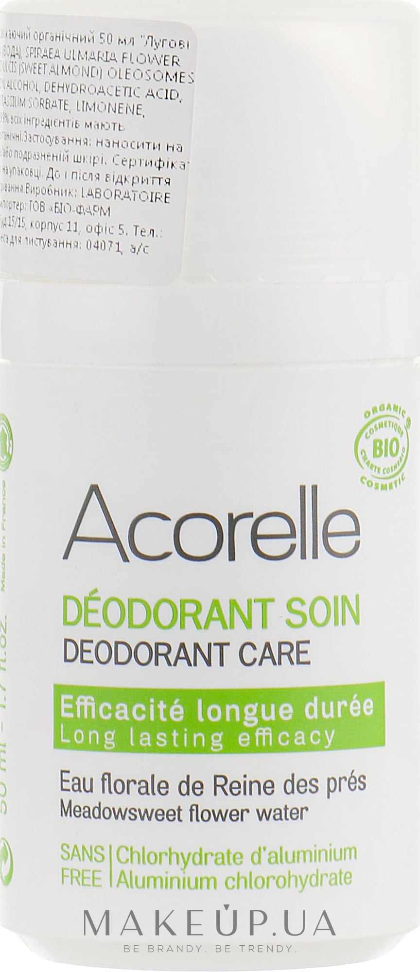 Минеральный роликовый дезодорант "Луговые цветы" - Acorelle Deodorant Roll On — фото 50ml