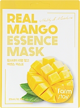 Духи, Парфюмерия, косметика Тканинна маска для обличчя з екстрактом манго - FarmStay Real Mango Essence Mask